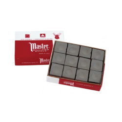 Billard Kreide Master Anthrazit 12er Pack